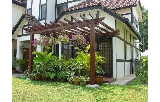 庭院塑木葡萄架（藤架）別樣的風景