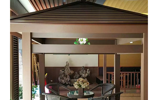 絮狀纖維增強塑木復合材料